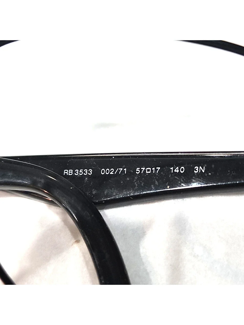 Ray Ban RB3533 002/71 No Lense Black Metal Sunglasses Frame 57-17 140